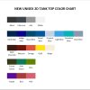 tank top color chart - Garfield Store